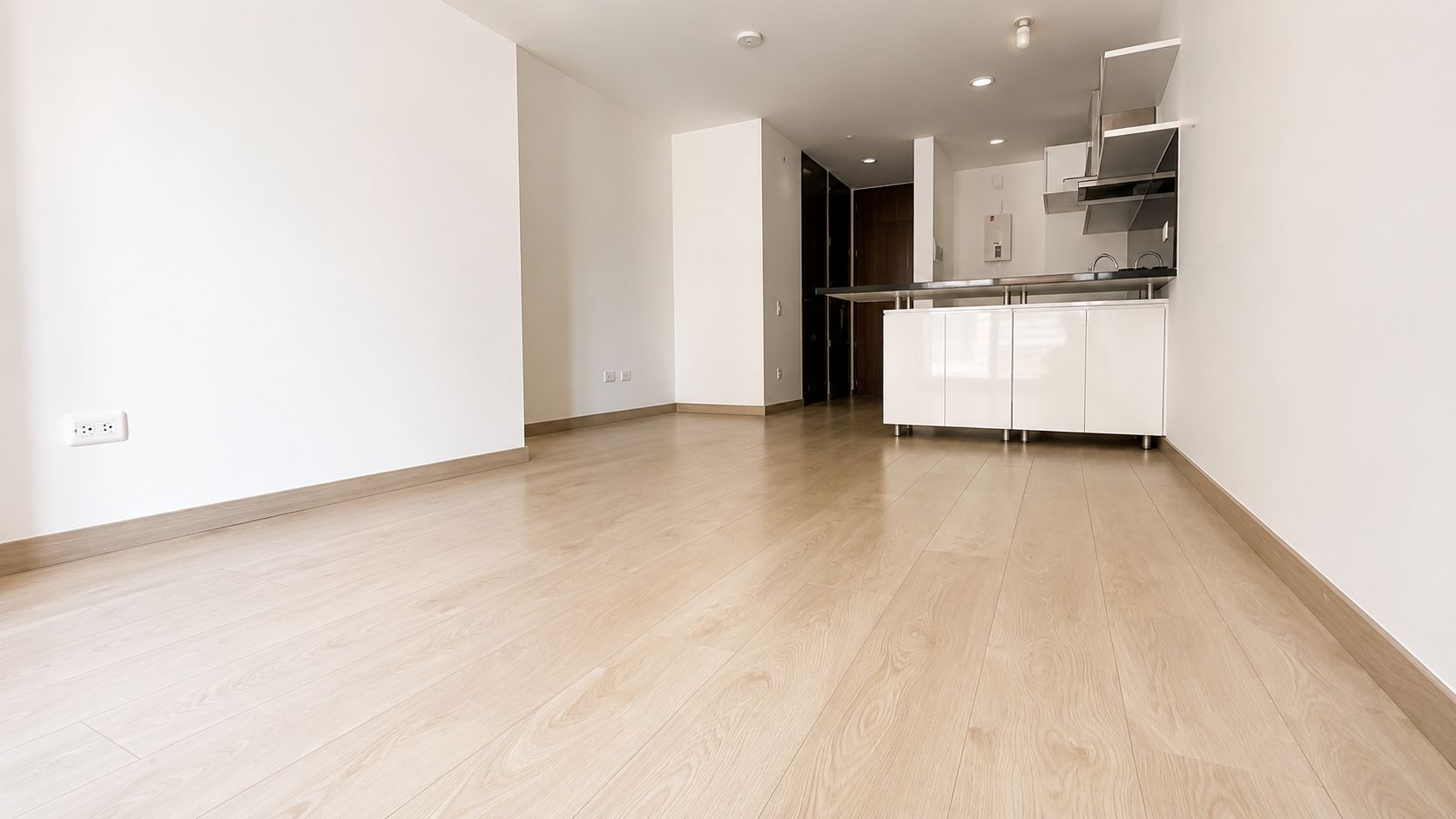 Sala y cocina integradas