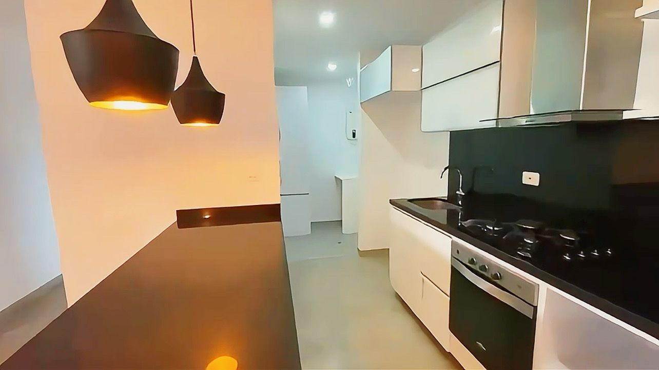 Detalle de lámparas de la cocina